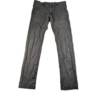 Mens J Crew Stretch Chino Pants Size 30x32 Brown Cotton Blend Pockets